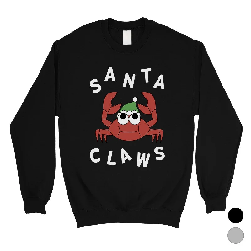 Simple Chic Santa Claws Crab Unisex Crewneck Sweatshirt