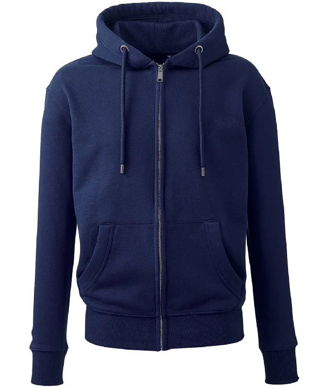 Comfy Chic Wear Oxford Navy - Men's Anthem full-zip hoodie