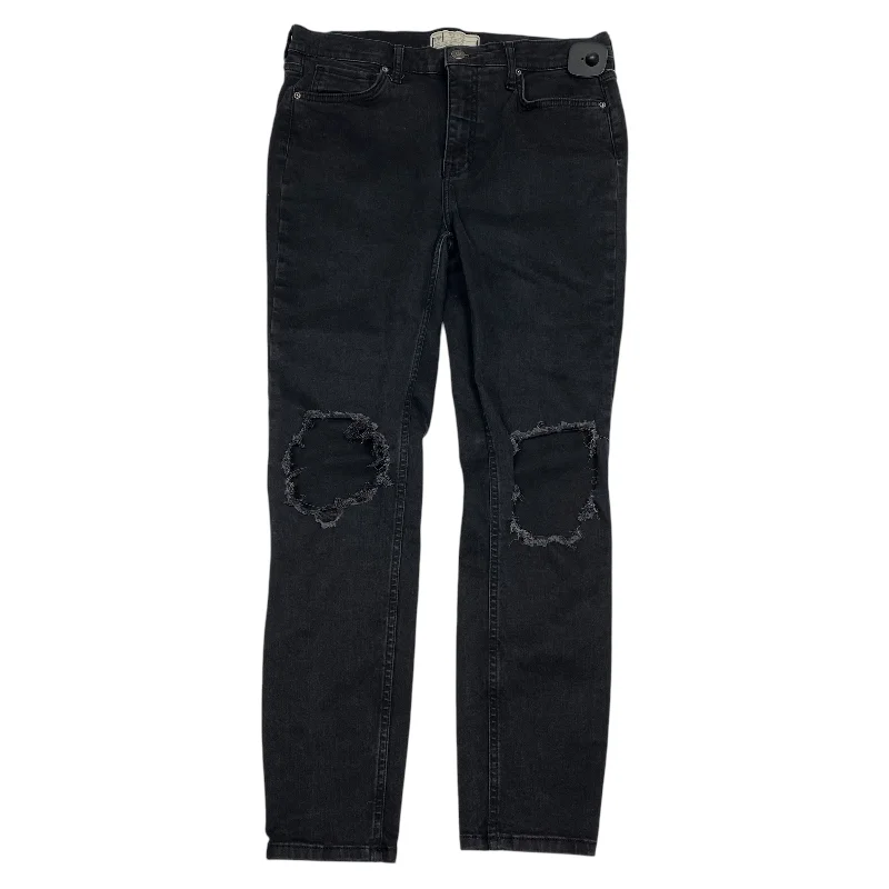 Modernism Jeans Skinny By Free People In Black Denim, Size: 10