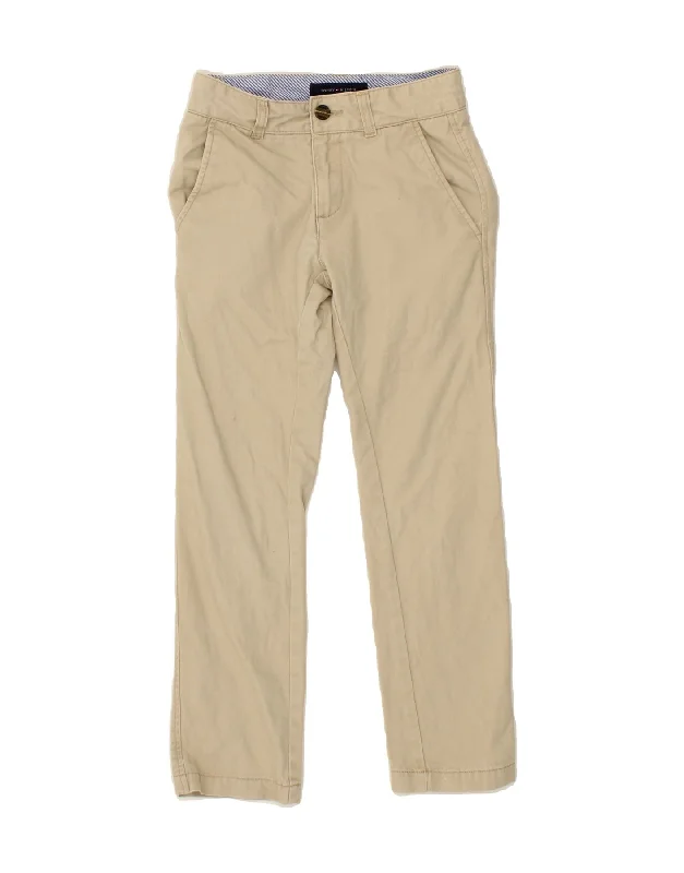 Exclusive Customization TOMMY HILFIGER Boys Straight Chino Trousers 7-8 Years W24 L24 Beige Cotton Exclusive Customization TOMMY HILFIGER Boys Straight Chino Trousers 7-8 Years W24 L24 Beige Cotton