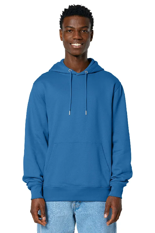 Soft Wearables Stanley/Stella Mens Cruiser 2.0 Hooded Sweatshirt Hoodie w/ Pouch Pocket - Mindful Blue - NEW