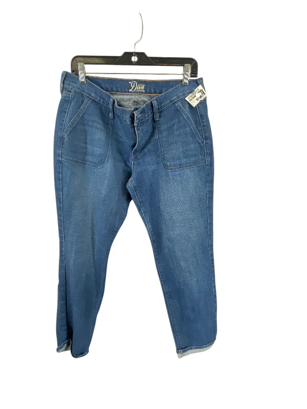 Moisture wicking Jeans Straight By Old Navy In Blue Denim, Size: 12