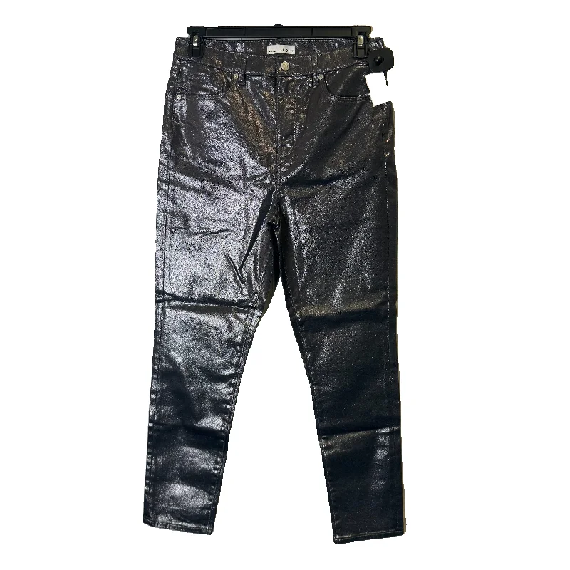 Fashionable In The Times Jeans Skinny By Loft In Silver, Size: 10