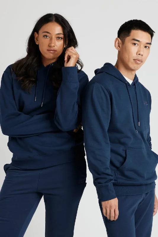 Fashionable Comfort INSPORT UNISEX ALASKA NAVY HOODIE