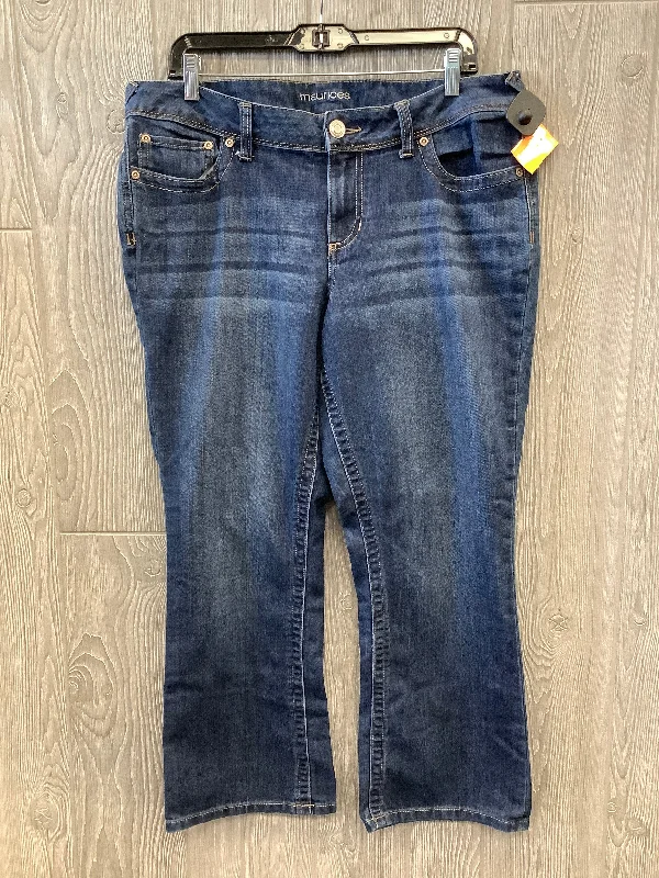 Cozy Fashion Trends Jeans Boot Cut By Maurices In Blue, Size: 14