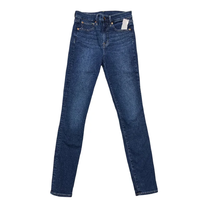 Stunning Fashion Jeans Skinny By Gap In Blue Denim, Size: 6l