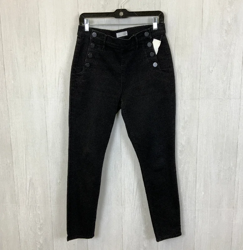 Relaxed Tops Jeans Skinny By Loft In Black, Size: 8