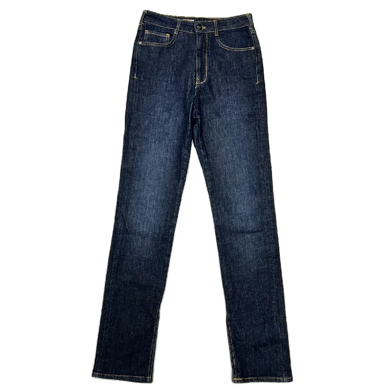 High-end Customization Jeans Straight By Pilcro In Blue Denim, Size: 4