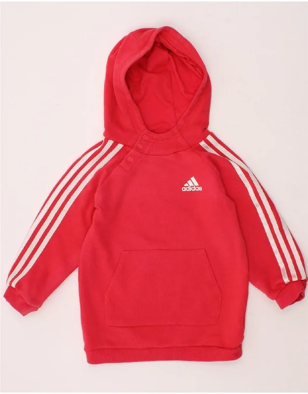 Sexy Fun ADIDAS Baby Girls Hoodie Jumper 18-24 Months Red