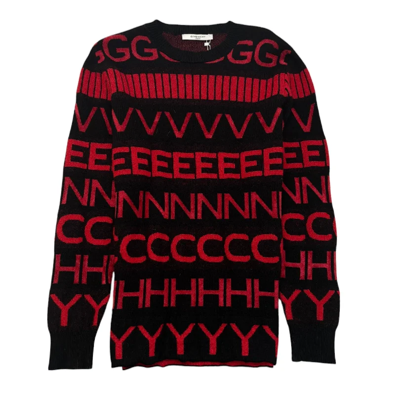 Warm Chic Men's Knitted Logo Jumper Black Size L