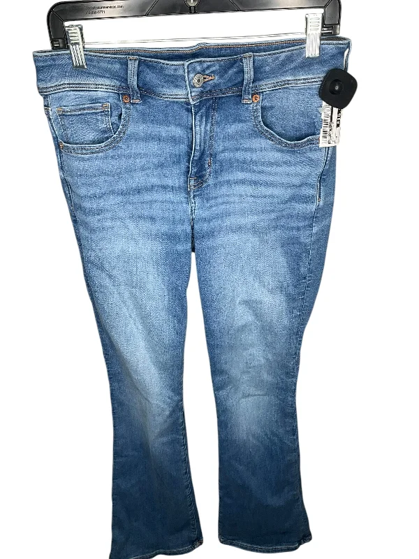 Relaxed Fits Jeans Boyfriend By American Eagle In Blue, Size: 8