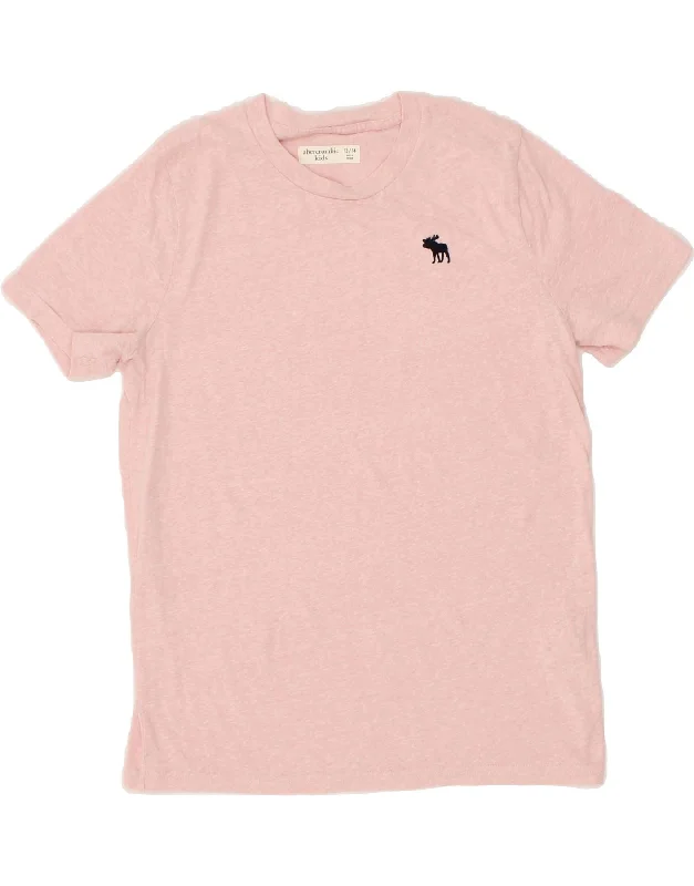 Body Design ABERCROMBIE & FITCH Boys Graphic T-Shirt Top 13-14 Years Pink Cotton