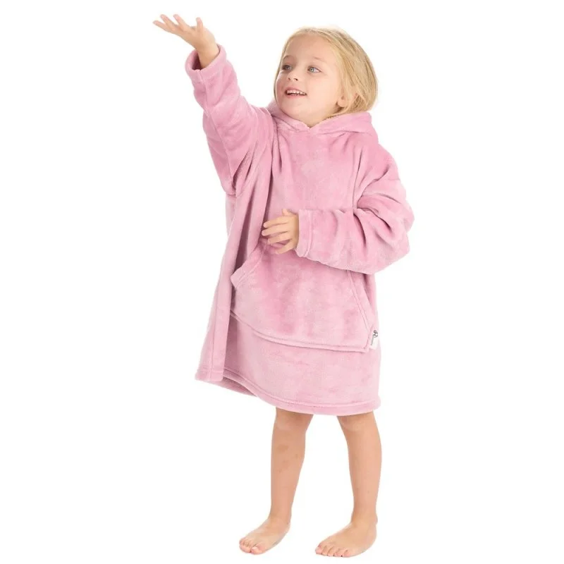 Goddess Style Oversized Plush Hoodie - Dusky Pink (3-6yrs) (PK4) 18C937