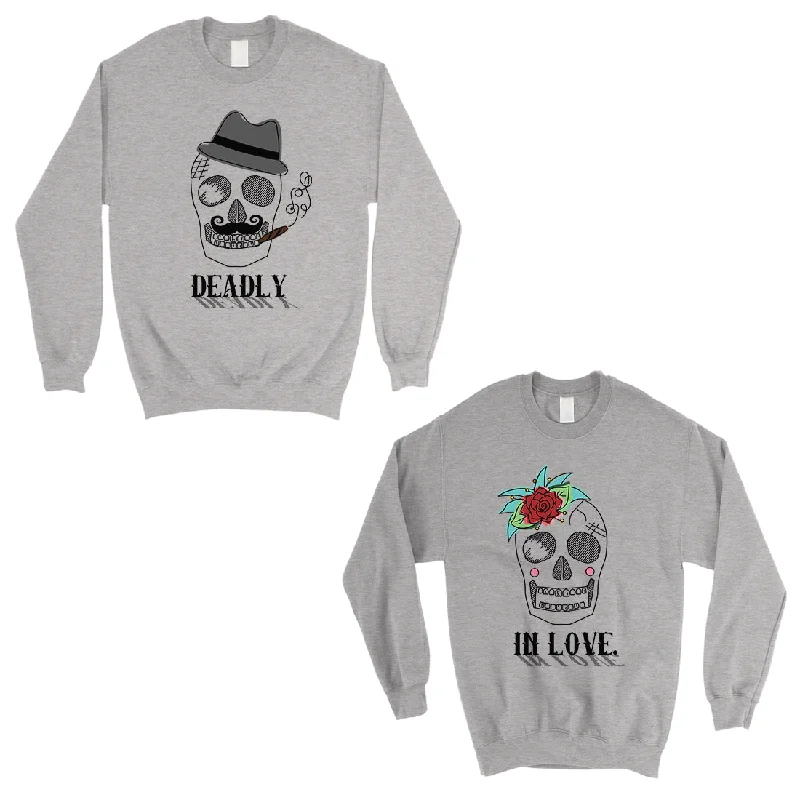 Elegant Tailoring Deadly In Love Matching Sweatshirt Pullover