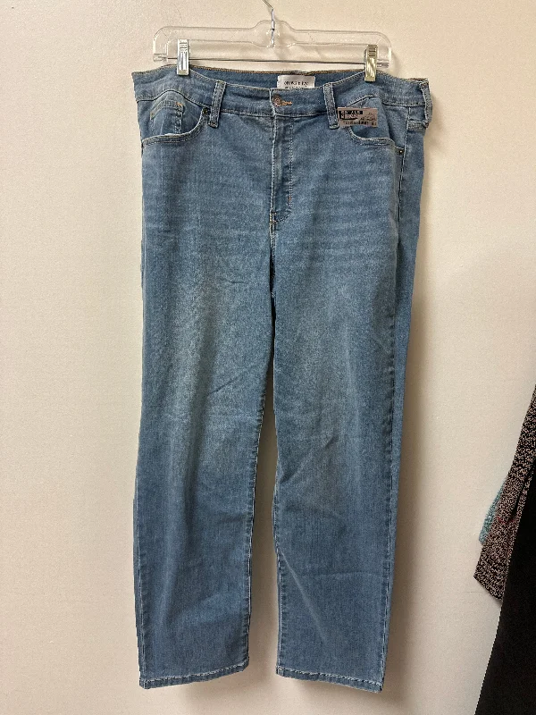 Goddess Style Jeans Skinny By Crown And Ivy In Blue Denim, Size: 16