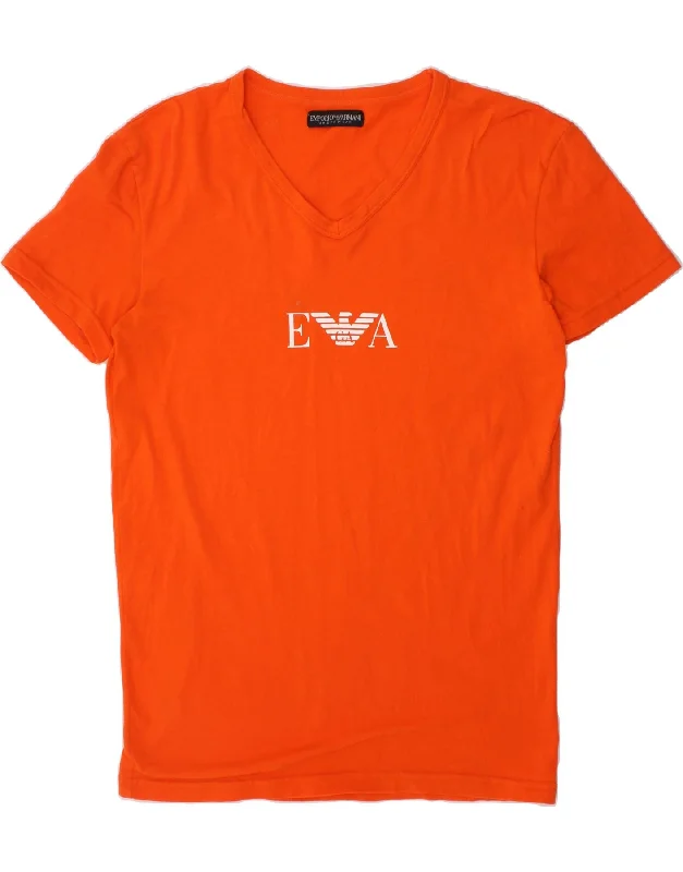 Classic Style EMPORIO ARMANI Boys Graphic T-Shirt Top 13-14 Years Orange