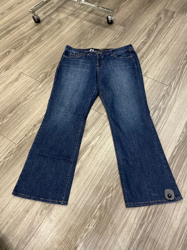 Relaxed Dresses Jeans Boot Cut By Nine West In Blue, Size: 16