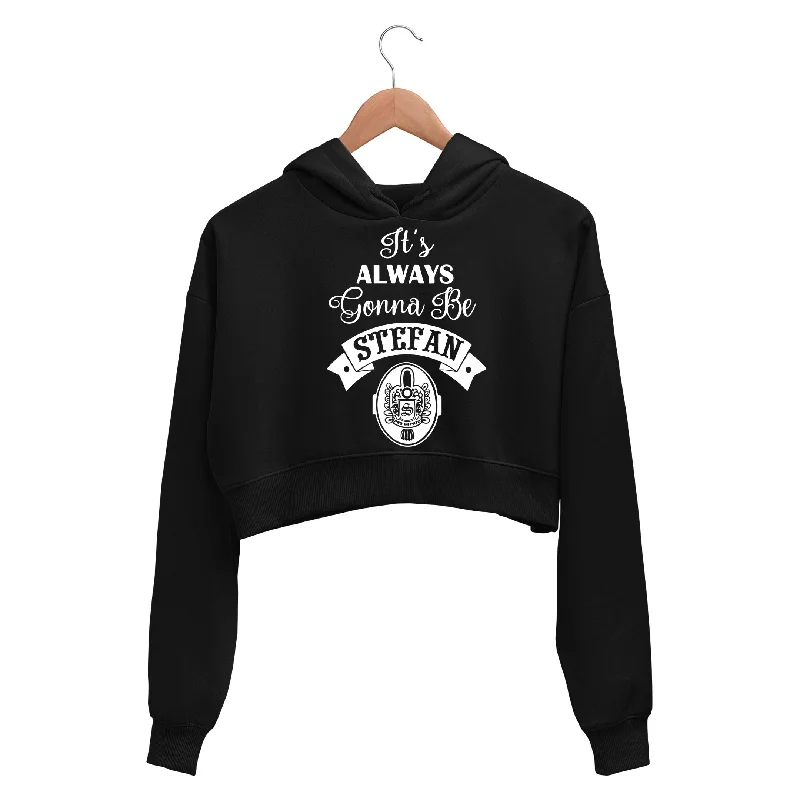 Energy Wear The Vampire Diaries Crop Hoodie - Always Stefan