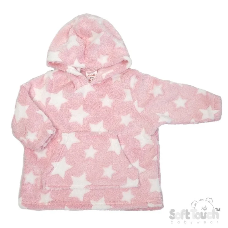 Fashionable Inner Wear Pink Stars Hoodie (PK6) (6M-3Y) HD116P