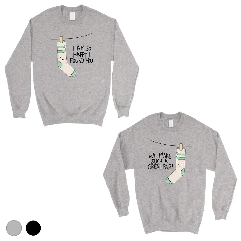 Chic Comfort Socks Great Pair Matching Sweatshirt Pullover Cute Anniversary Gift