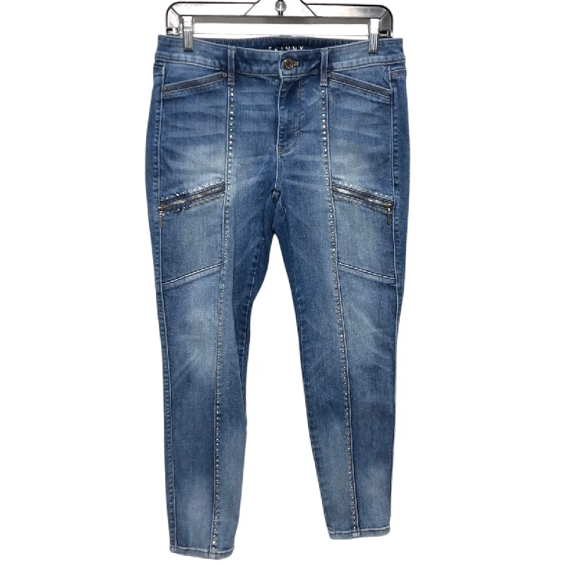 Trendy Casuals Jeans Skinny By White House Black Market In Blue Denim, Size:4