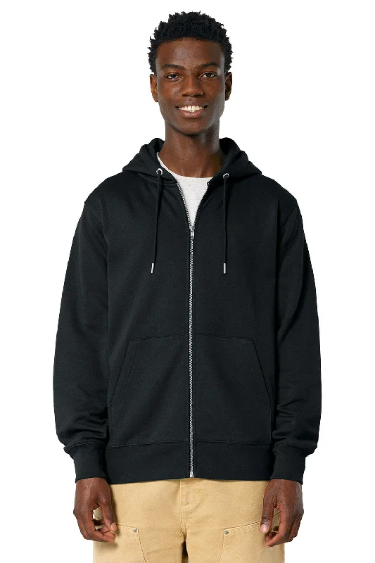 Casual Wear Stanley/Stella Mens Cultivator 2.0 Full Zip Hooded Sweatshirt Hoodie w/ Pockets - Black - NEW Casual Wear Stanley/Stella Mens Cultivator 2.0 Full Zip Hooded Sweatshirt Hoodie w/ Pockets - Black - NEW