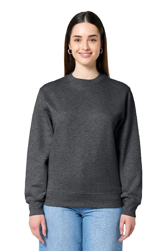 Casual Comfort Stanley/Stella Mens Changer 2.0 Crewneck Sweatshirt - Heather Dark Grey - NEW