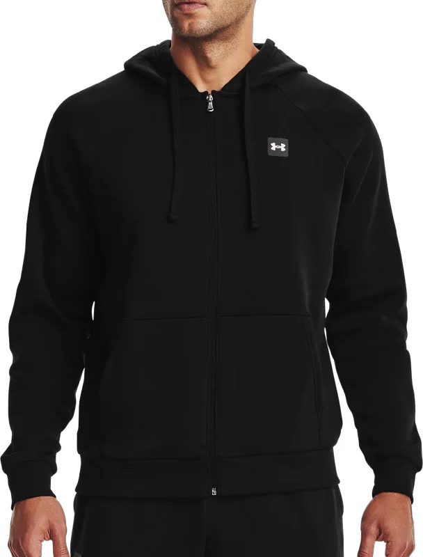 Cozy Fitting Under Armour Rival Rival Fleece Full Zip Mens Training Hoody - Black