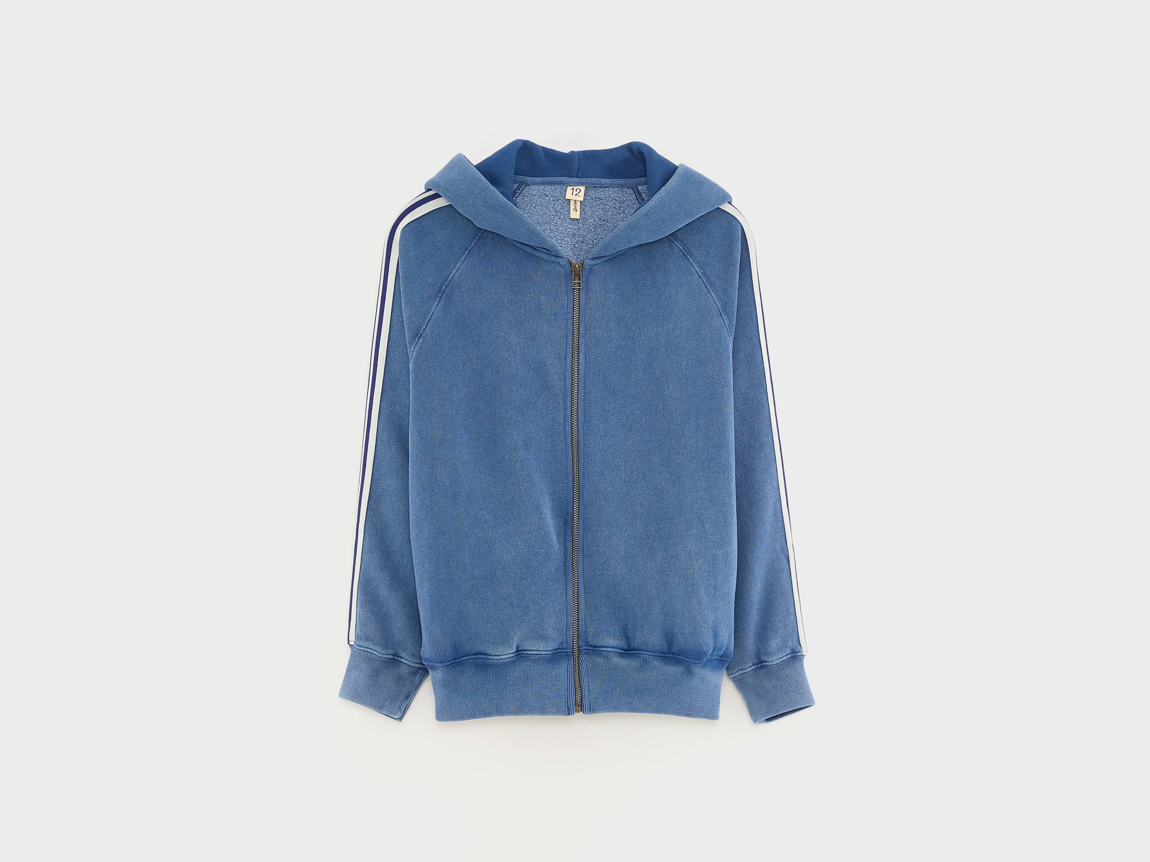Layered Style Fieko zip-front hoodie (251 / B / RIVER)