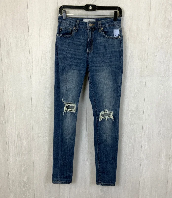 High-end Design Jeans Skinny By Kancan In Blue Denim, Size: 6