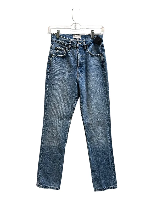Sports Cool Jeans Straight By Zara In Blue Denim, Size: 2