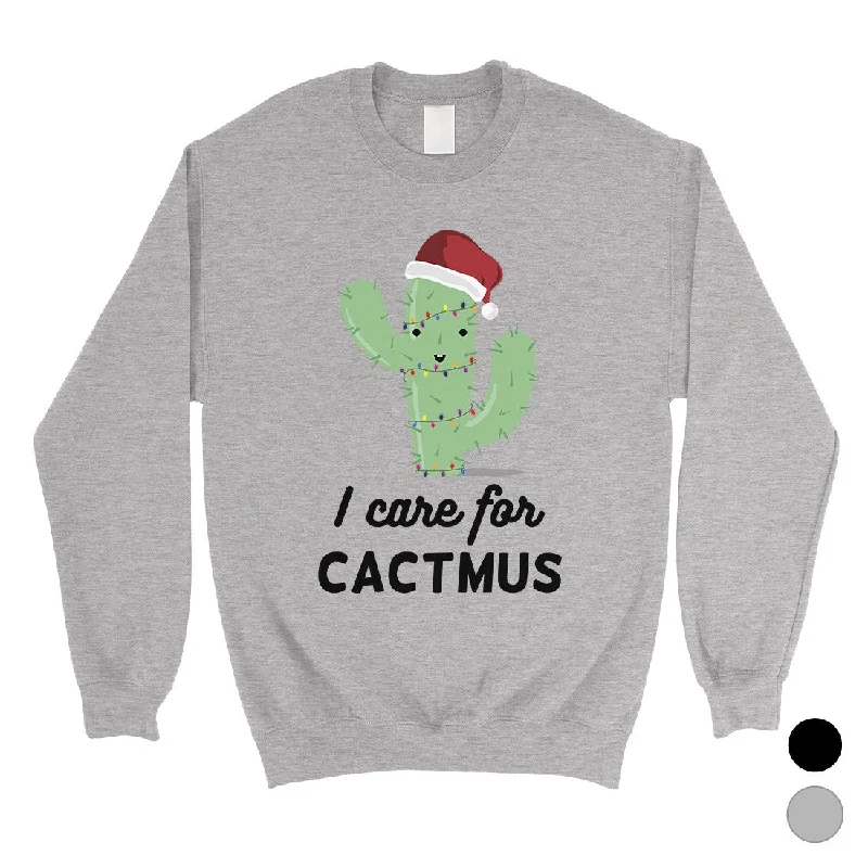 Comfortable Fashion Looks Care For Cactmus Unisex Crewneck Sweatshirt