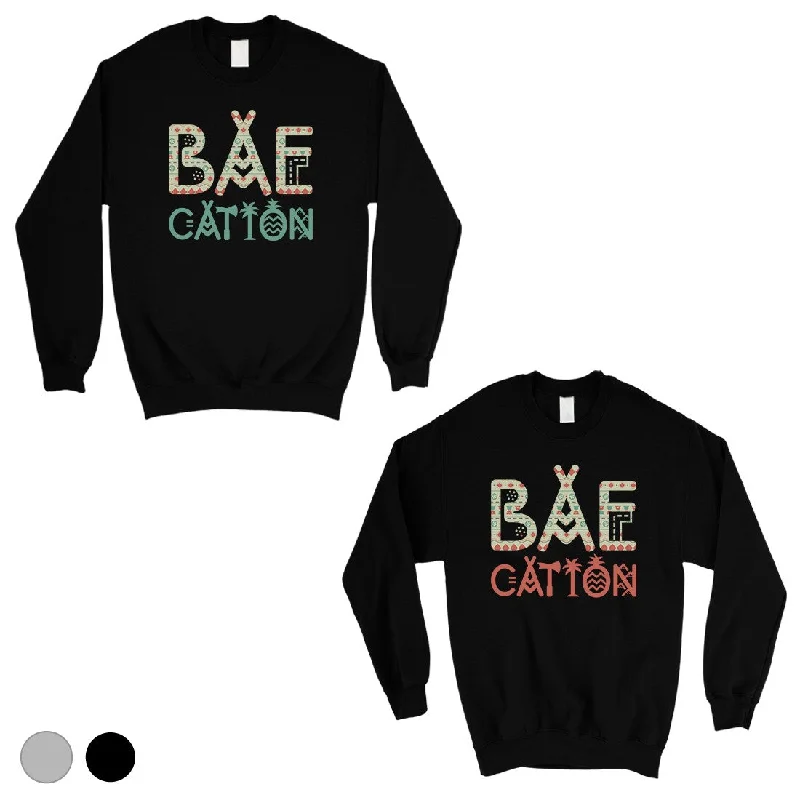 Soft Fabrics BAEcation Vacation Matching Sweatshirt Pullover Cute Couples Gift