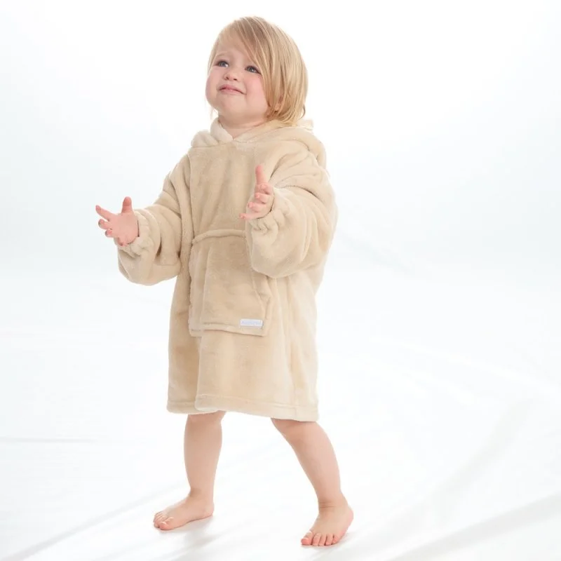 High-end Fashion Oversized Plush Hoodie - Toffee (18m-3yrs) (PK4) 18C934