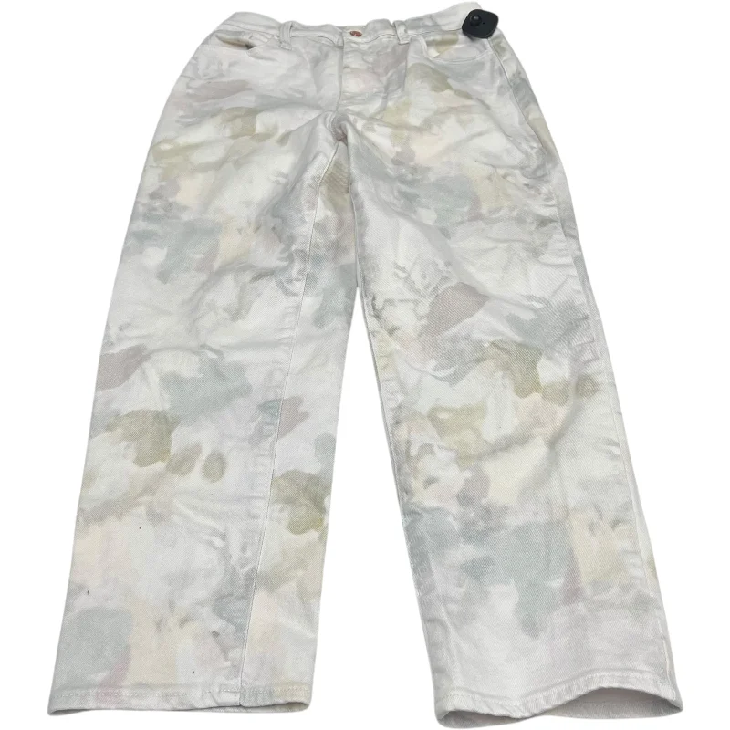 Easy Comfort Style Jeans Straight By Universal Thread In White Denim, Size: 8