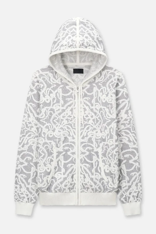 Fashion Must-have ALIKA HOODIE | GREY EXOTIC SNAKE