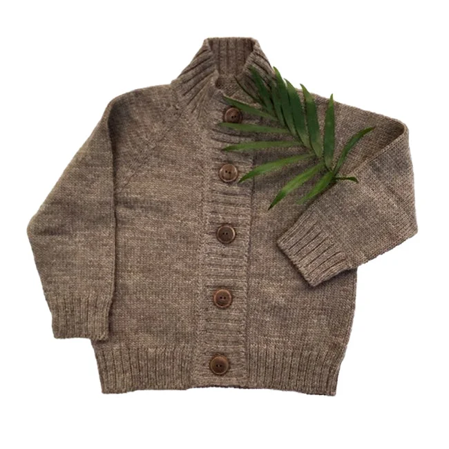 Personalized Design Nooks Caribou Merino Wool Cardigan
