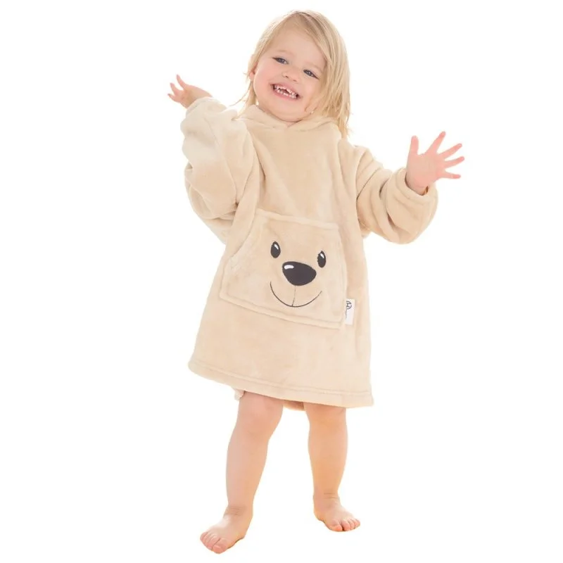 Fashionable And Fashionable Baby Novelty Oversized Plush Hoodie - Teddy (18m - 3Years)(PK4) 18C939
