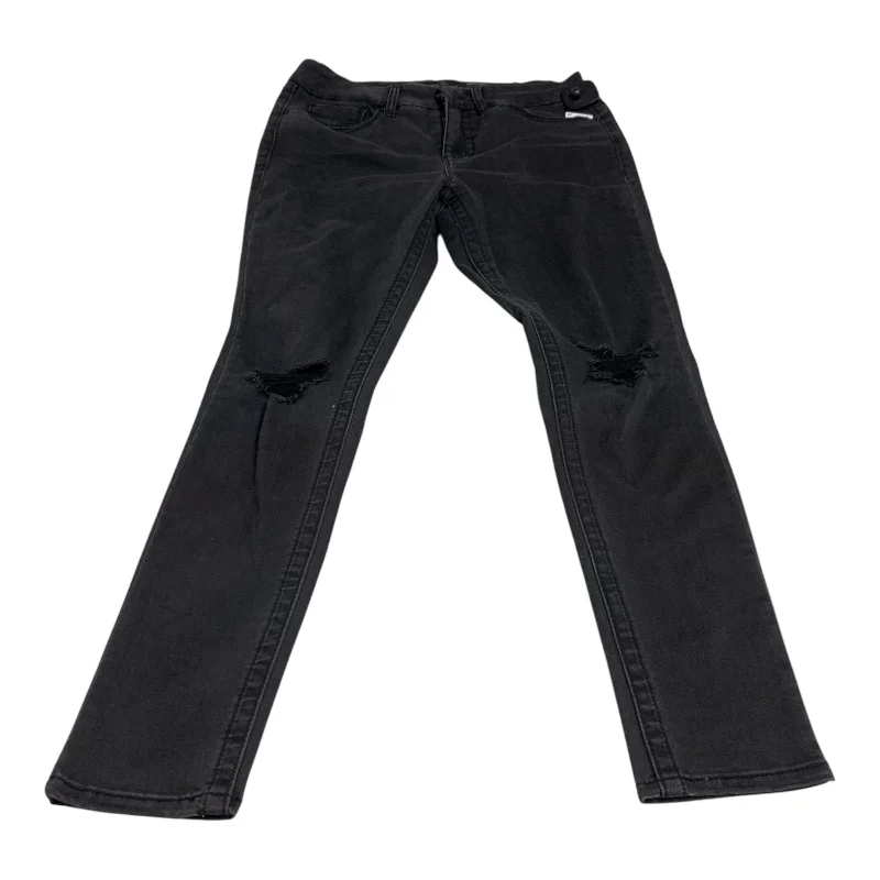 Trendy Looks Jeans Skinny By Seven 7 In Black, Size: 8