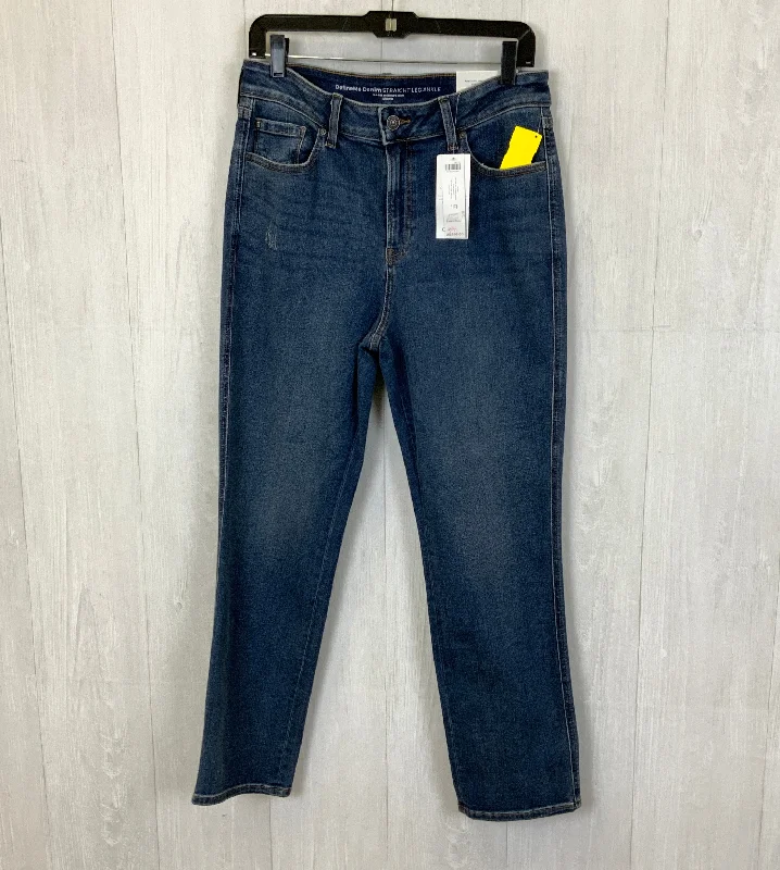 Comfortable Sweaters Jeans Straight By Chicos In Blue Denim, Size: 8