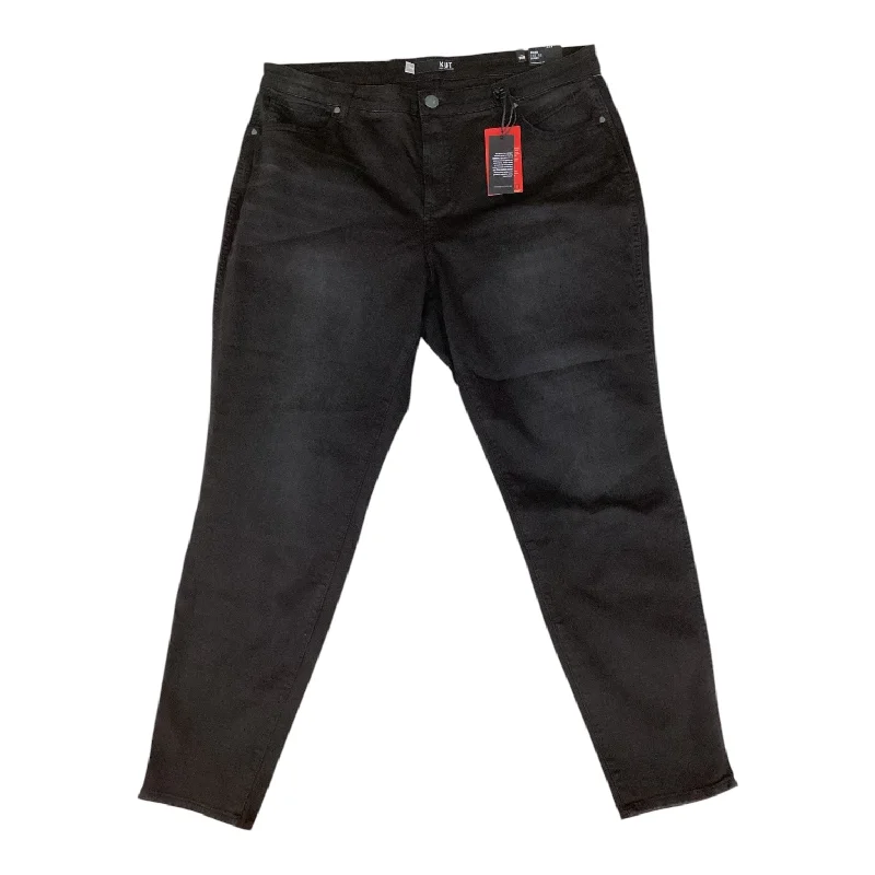 Trendy Traveler Jeans Skinny By Kut In Black, Size: 20