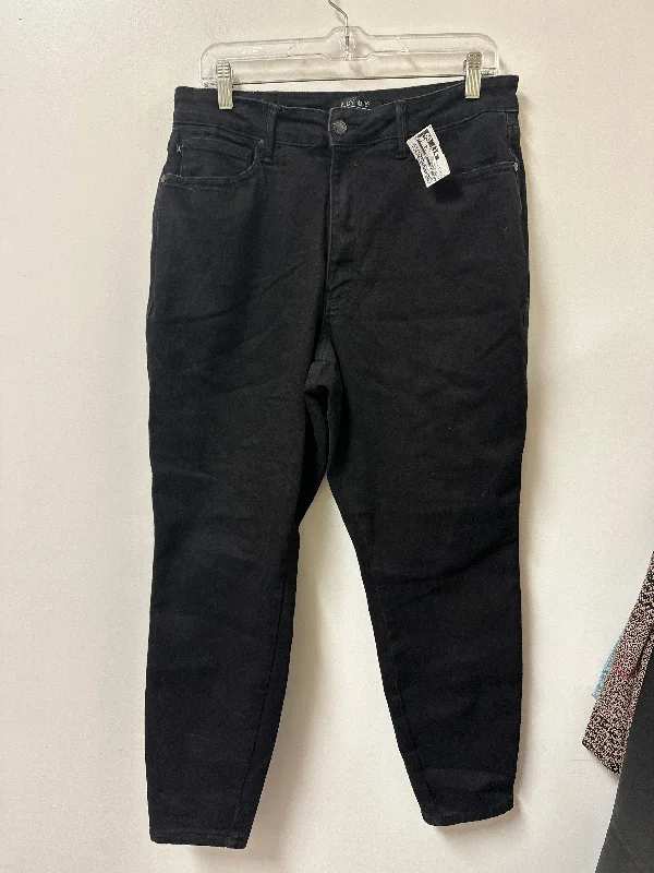 End Of The Year Jeans Cropped By Judy Blue In Black Denim, Size: 14