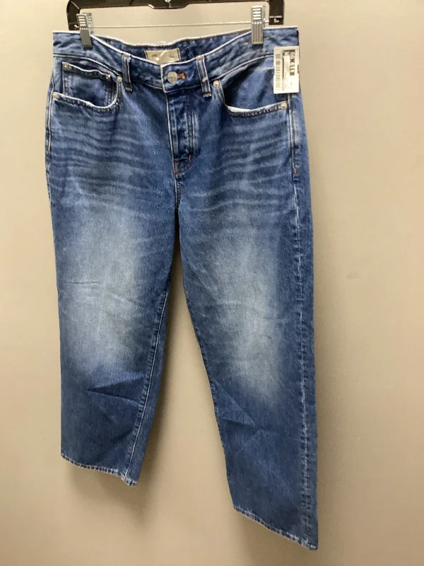 Soft Knitwear Jeans Straight By Madewell In Blue Denim, Size: 8p