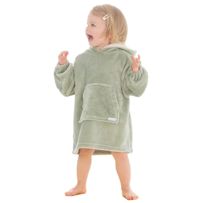 Personalized Series Oversized Plush Hoodie - Sage (18m-3yrs) (PK4) 18C904