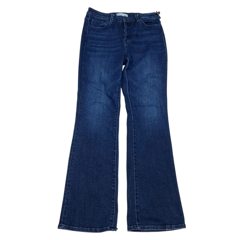 Sports Trend Jeans Boot Cut By Flying Monkey In Blue Denim, Size: 10