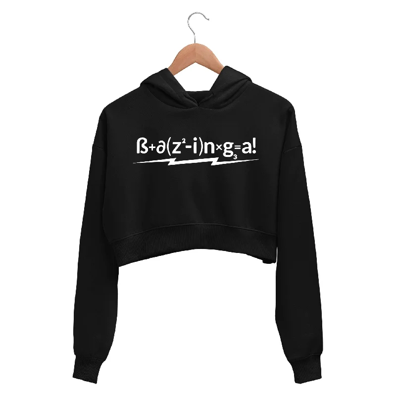 Cozy Dress The Big Bang Theory Crop Hoodie - Bazinga Equation