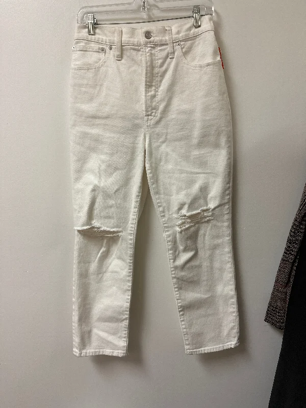 Urban Style Jeans Straight By Madewell In White, Size: 10