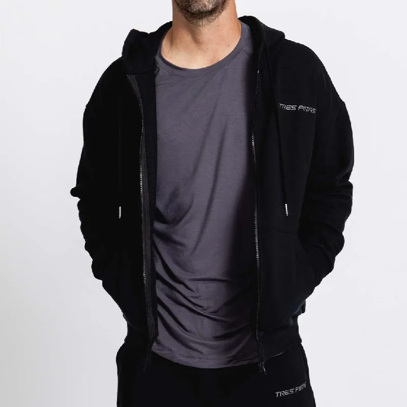 Personalized Outfit Unisex Reset Full-Zip Hoodie | Black