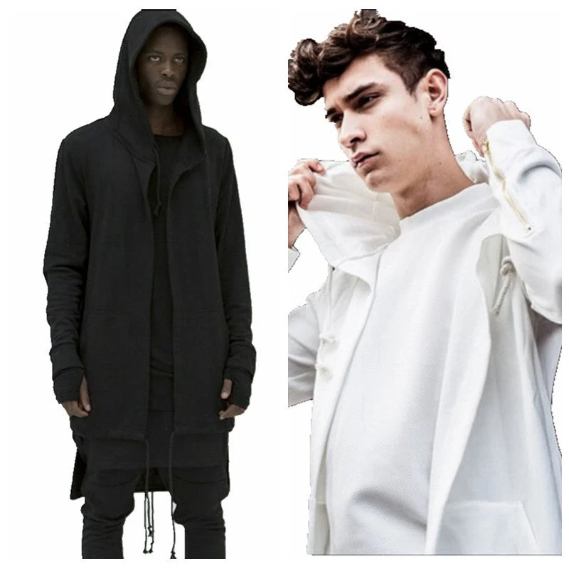 Basic Comfort Men's Hoodie Sweatshirt Special Design Spring Autumn Men Solid Hoody Cardigan Outerwear Oversize Loose Fit Coat M-3XL