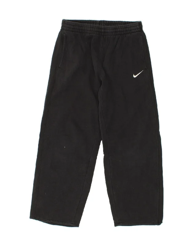 Smart Comfort NIKE Boys Tracksuit Trousers 13-14 Years XL Black